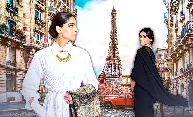Her Mother’s Shawl, Tuxedo Sarees…Sonam Kapoor Is Infusing Fun Desi Elements Into Her Parisian Looks And It’s Fabulous