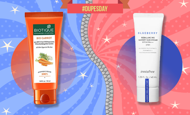 #Dupesday: Innisfree’s Blueberry Sun Cream Has A Dupe At Rs 175 Only And It Does An Amazing Job