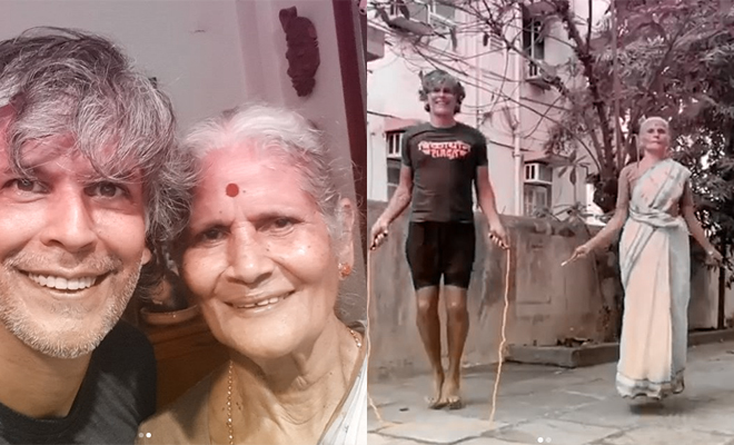 FI Milind Soman's Mum Is Skipping Her Way To Our Hearts