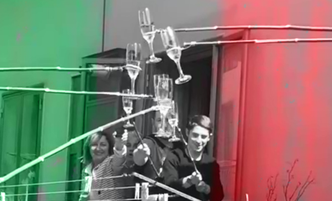 This Viral Video Of Italians Clinking Their Wine Glasses From Their Balconies Is All We Need To Cheer Up Today