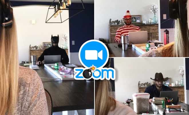 This Woman’s Husband Has Been Dressing Up In Funny Costumes And Zoom Bombing Her Conference Calls. This Is Hilarious!