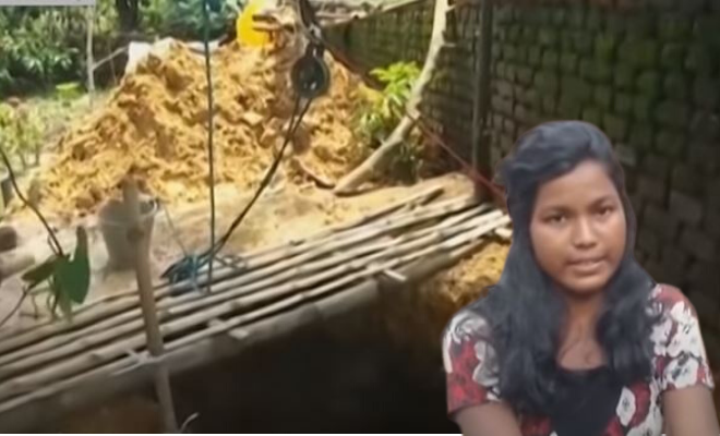Babita Soren Digs Well for Mom