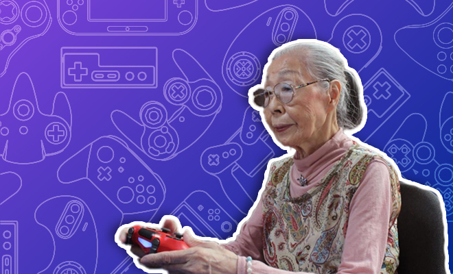 This 90 Year Old Japanese Grandmother Holds A World Record For Being The Oldest Gamer In The World. We Love Her Spirit