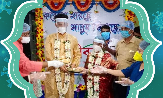 This Hospital In Kolkata Celebrated With A Couple And Sang Songs For Them After The Groom Recovered From Coronavirus