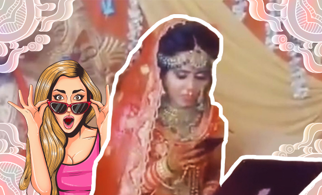 This Indian Bride Captured Working On A Laptop At Her Wedding Is Going Viral. Netizens Are Wildly Speculating About What She Was Doing