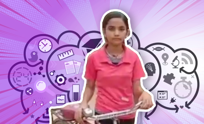 FI Girl Pedals To School, Scores 98.75% In 10th