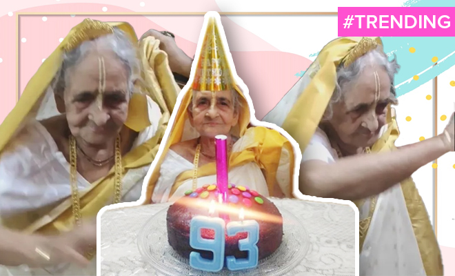 Wholesome Video Of A Grandmother Dancing To ‘Aankh Maarey’ On Her 93rd Birthday Is Going Viral. This Is Guaranteed To Make You Smile