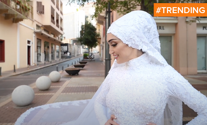 The Video Of This Bride Captured Seconds Before The Beirut Blast Went Viral. She Says They Can’t Live In The City Any More