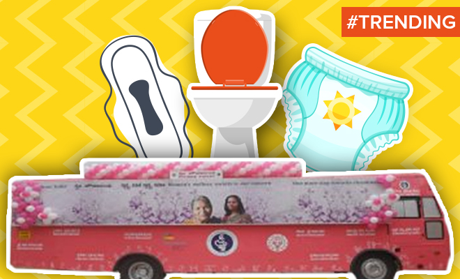 An Old Bus In Bengaluru Has Been Converted Into A Public Washroom For Women. We Are Loving This