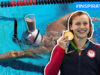 Olympic Swimmer Katie Ledecky Swam Across A Pool With A Glass Of Chocolate Milk Balanced On Her Head. And Here’s Why She Did That