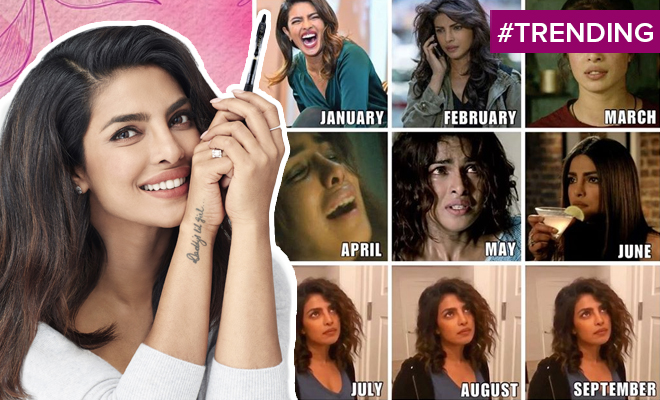 Priyanka Chopra Shares Her Version Of The #2020Challenge Mood Calendar. It’s Hilarious, Relatable And On Point.