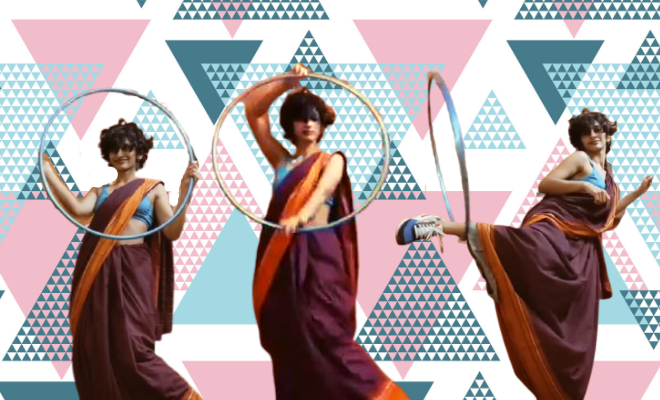 Delhi Girl Goes Viral After Dancing To ‘Genda Phool’ In A Saree With A Hula Hoop. Her Video Has Started A #SareeFlow Movement!