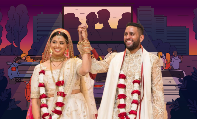 Indian Couple Marries In A Drive-In Wedding In The UK. The Pandemic Has Made Us Super Creative