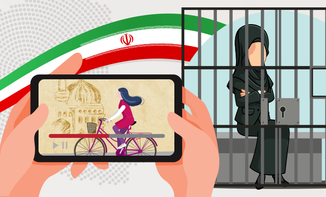 In Iran, This Woman Was Arrested For Cycling Without Wearing A Hijab. How Is This A Crime?