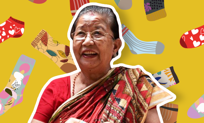 This Nepali Woman Turned Her Grandmother’s Craft Of Knitting Socks Into A Brand That Supports And Empowers Elderly Artisans