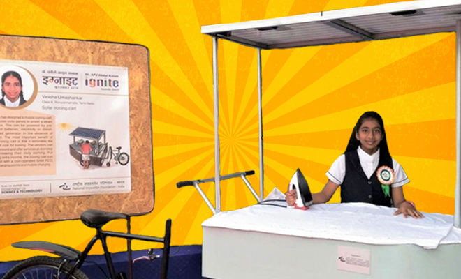 Greata Would Love Her. This 14-Year-Old Girl Won An Award For Inventing A Solar-Powered Ironing Cart