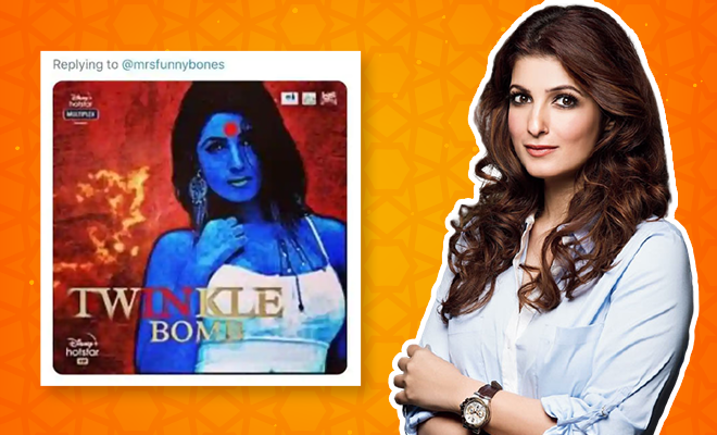 Trolls Morphed Twinkle Khanna’s Pictures On Laxmii Poster And Called It “Twinkle Bomb”. So We’re Trolling Women For Men’s Actions, Again?