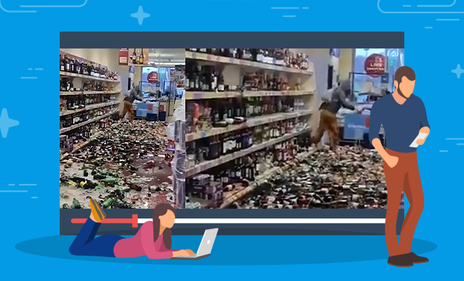 A Woman In The UK Smashed Over 500 Alcohol Bottles In A Supermarket. We Don’t Know What She’s Going Through, But We Relate