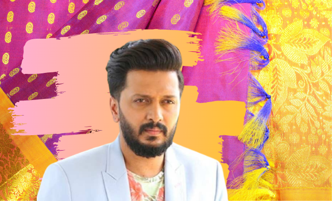 Riteish Deshmukh Made A Strong Case For Repurposed Fashion On Diwali By Getting Himself And His Sons Kurtas Made Out Of His Mom’s Old Saree