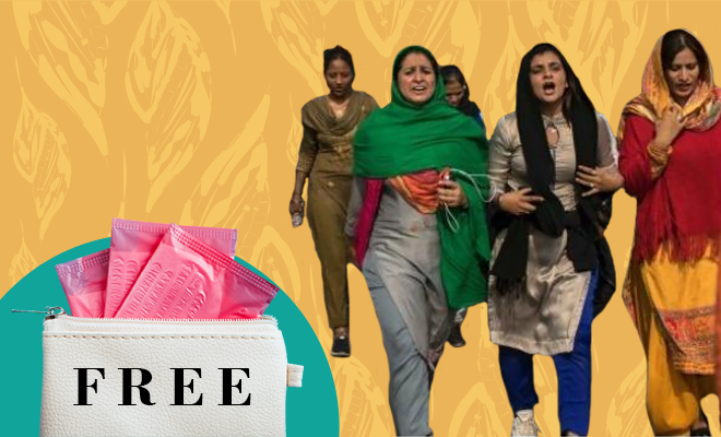 The Khalsa Aid Group Is Providing Free Sanitary Pads To Women Farmers Facing Problems With Menstrual Hygiene During The Protests Against Farm Laws.