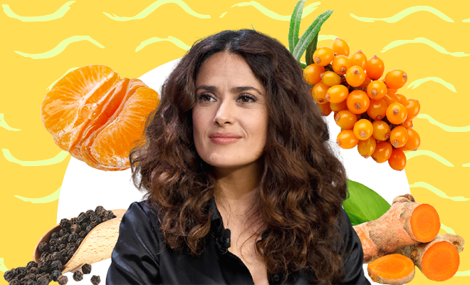 Fl Salma-Hayek-secret-orange-juice