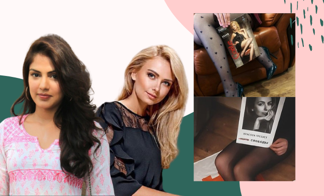 Fl Women post pics of legs in stockings to support jailed ex-Miss Belarus