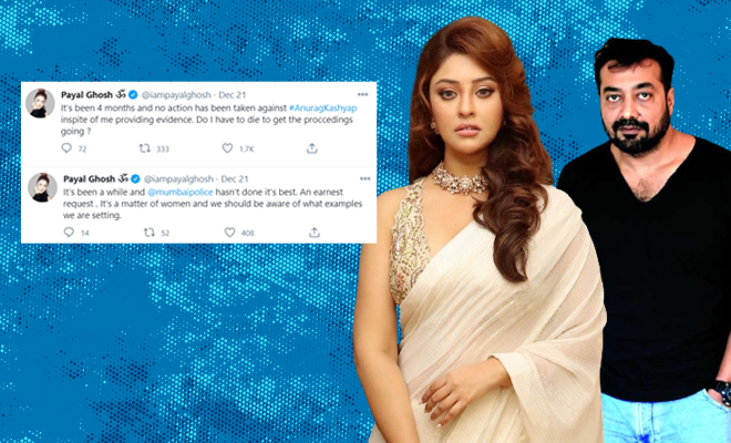 Payal Ghosh Questions Delay In Investigation Of #MeToo Allegations Against Anurag Kashyap. Why Is This Taking So Long?