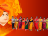 A Group Of 12 Saree-Clad Women Take Part In A Virtual Run To Commemorate The Birth Anniversary Of Swami Vivekananda