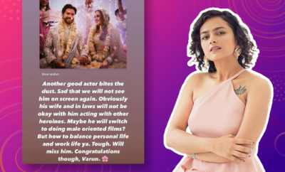 Shraddha Srinath Takes A Dig At Patriarchy While Wishing Varun Dhawan