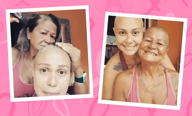 This Mother Shaved Her Own Head To Support Her Daughter Who Is Battling Cancer. It’s A Heartwarming And Touching Moment