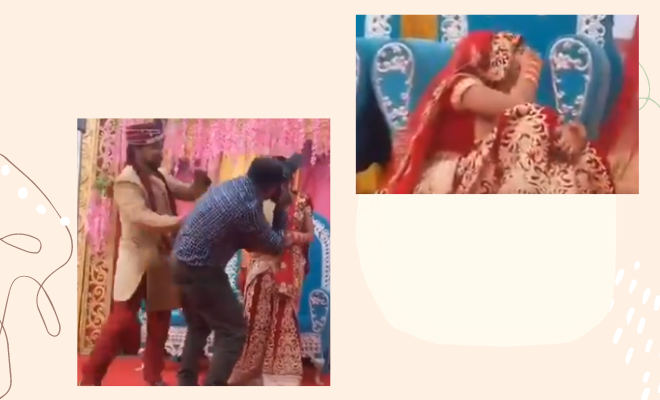 Groom Smacks Photographer For Getting Too Close To The Bride While Clicking Pictures. Netizens Are Divided