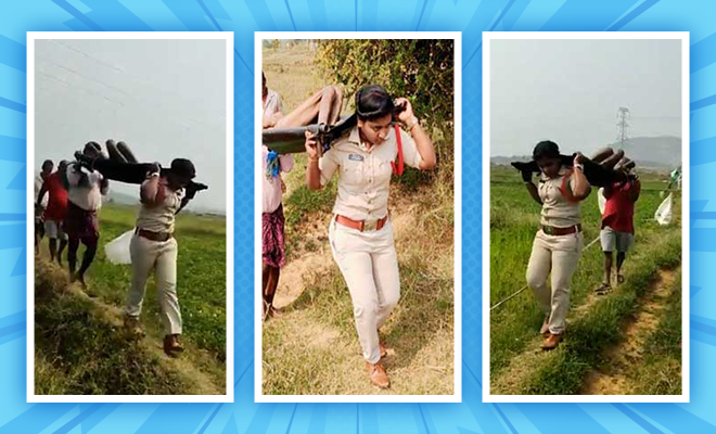 A Policewoman Carried The Body Of A Homeless Man On Her Shoulders For Two Kms, After Nobody Volunteered To Help