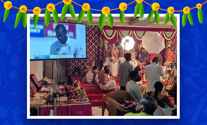 Chennai Couple Live-Streams England Vs India Test Match At Their Wedding