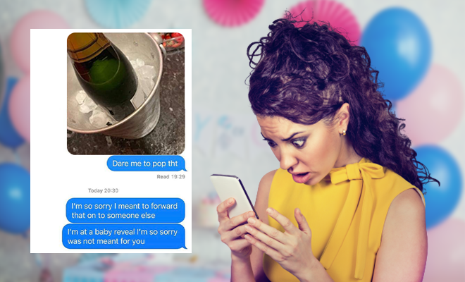 Woman Accidentally Texts Her Boss A Picture Of A Champagne Bottle Moments After Lying To Him About Not Being Able Work