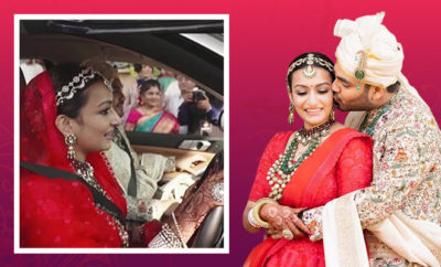 Bride drives out of bidaai