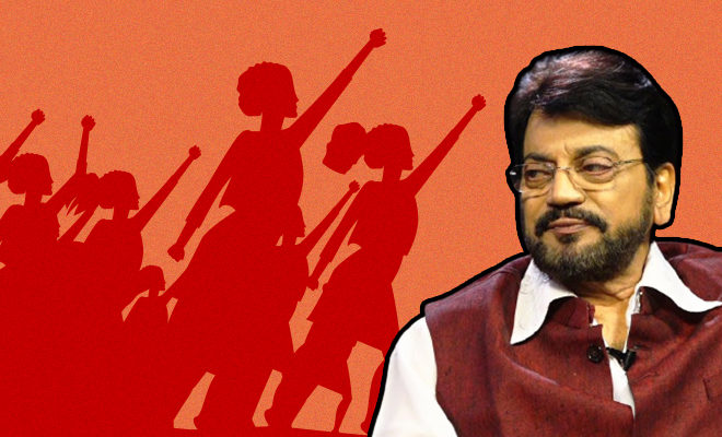 Politician Chiranjit Chakraborty Says Women Should Be Conscious Of Their Surrounding While Dressing.