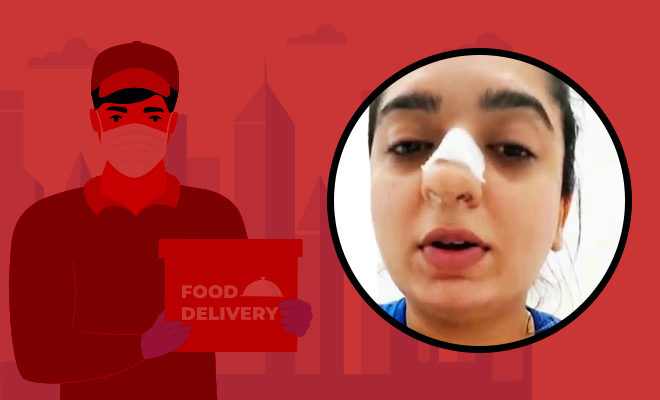 Bengaluru Woman Gets A Fractured Nose From Food Delivery Guy