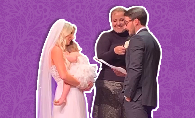 This Little Girl Threw An Adorable Tantrum At Her Parents’ Wedding Because Why Should Mommy Have All The Attention!