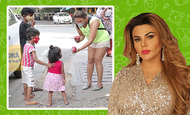 Rakhi Sawant Helps Out Underprivileged Children But Also Suggests Family Planning In This Hilarious Video