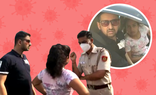 ”What If I Have To Kiss My Husband?’ Asks Maskless Woman While Misbehaving With Delhi Cops