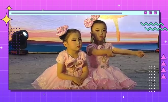 FI-Little-Girl-Dozes-Off-on-Stage-During-Dance-Performance,-Hilarious-Video-Goes-Viral