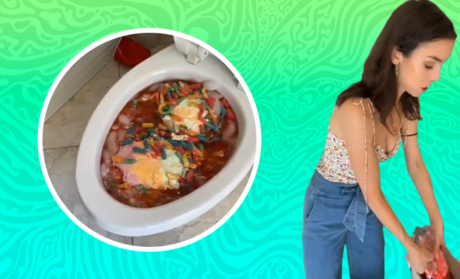 A Viral Video Shows A Woman Making A Party Drink In Her Toilet Bowl. It’s Utterly Disgusting