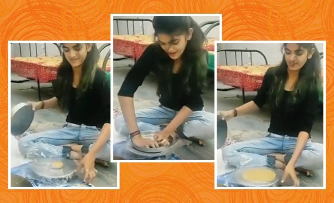 This Girl Is Teaching Everyone How To Make Gol Rotis Without A Belan And It’s Pretty Cool