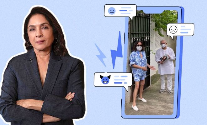 Neena Gupta Writes A Whole Book And Trolls Are Upset That She Wore Shorts To Gulzar’s House