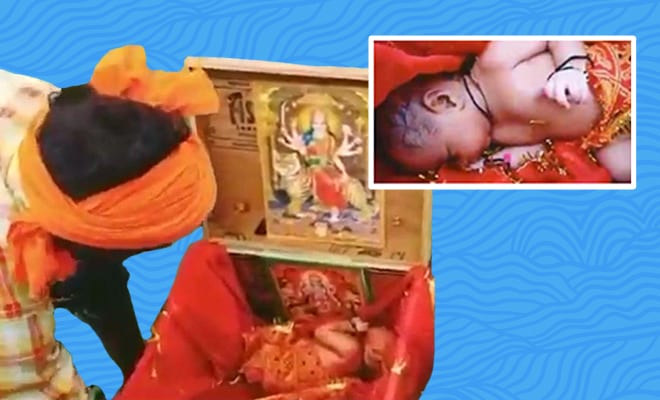 Newborn-Girl-In-Wooden-Box-Found-Floating-In-Ganga,-Rescued-By-Boatman