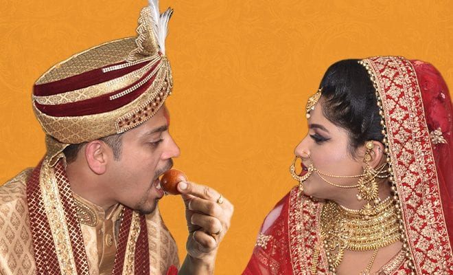 At His Wedding, This Groom Snatched A Rasgulla From A Girl’s Hand And Gobbled It Up