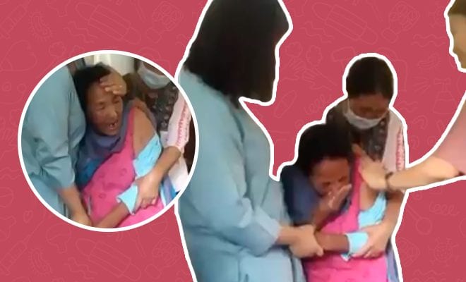 This Elderly Woman’s Reaction Before Getting Vaccinated Leaves Netizens In Splits