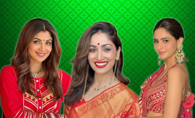 From Shilpa Shetty To Mira Rajput, These Celeb Looks From Karva Chauth 2021 Are Great Outfit Inspo!