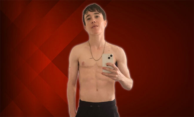 Elliot Page Blows Us Away By How Amazing He Looks In A Shirtless Mirror Selfie. How Are You So Attractive, Elliot?!