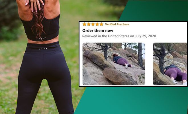 Woman’s Review For Leggings On Amazon After Sliding Down Mountain Is Definitely A Product Win